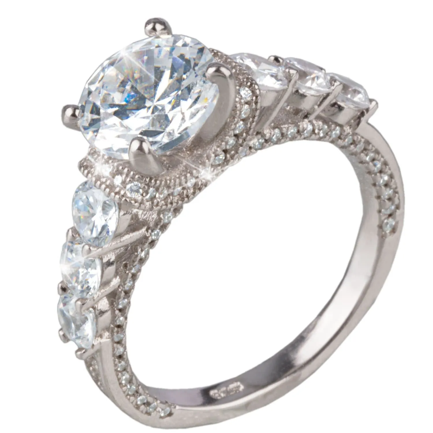 Paradise Rhodium Ladies Ring