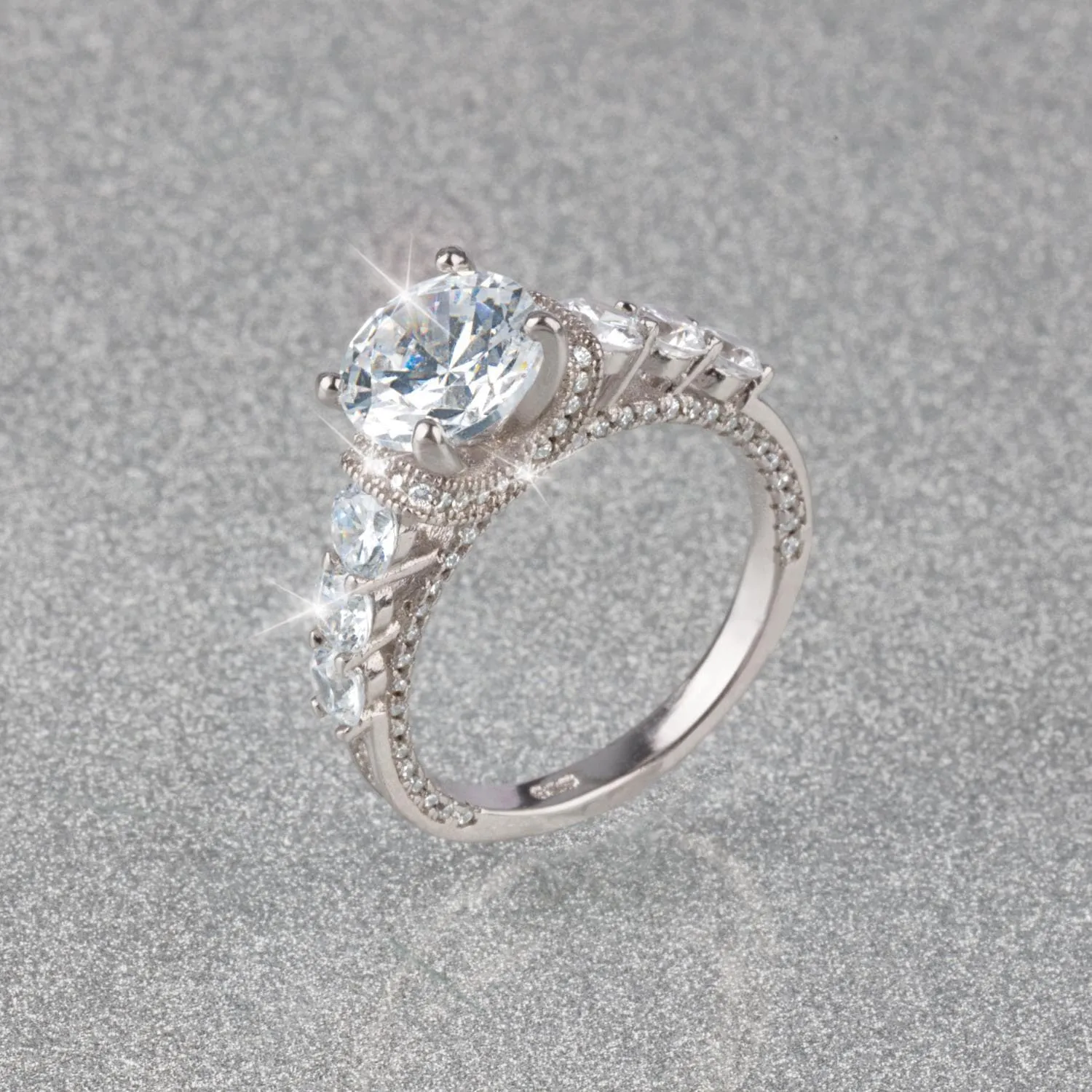 Paradise Rhodium Ladies Ring