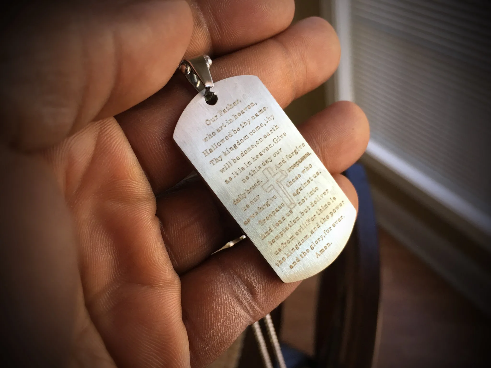 Pendant - Our Fathers Prayers Dog Tag