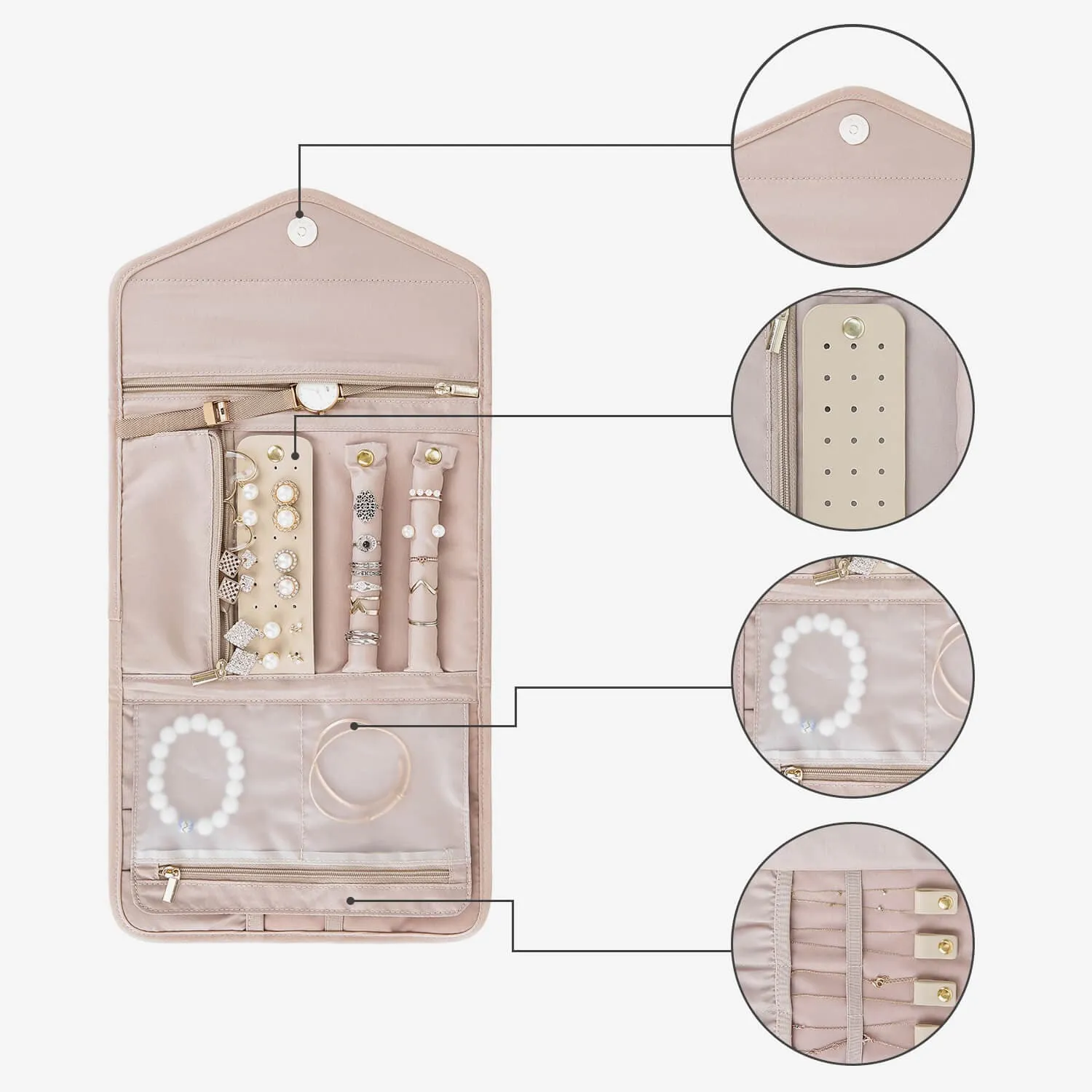 Peri Folding Jewelry Organizer