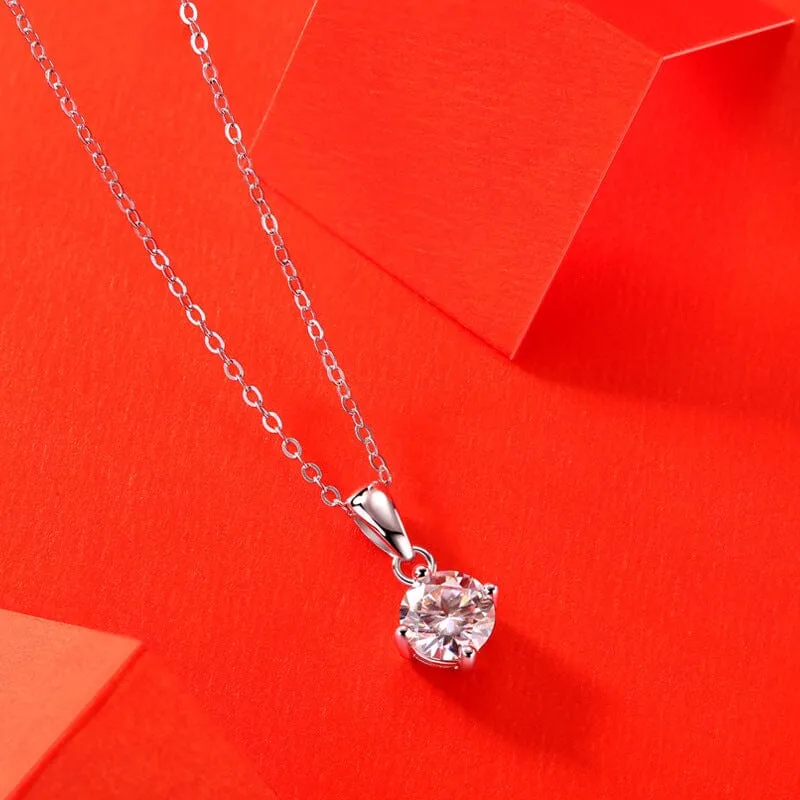 Popular Style Diamond Necklace - 925 Sterling Silver