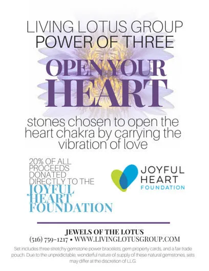 Power of Three Bracelets: Open Your Heart