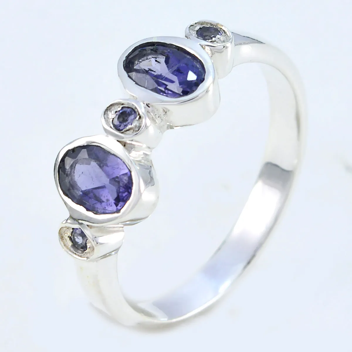 Riyo Fair Gemstone Iolite 925 Sterling Silver Rings Nyc Jewelry