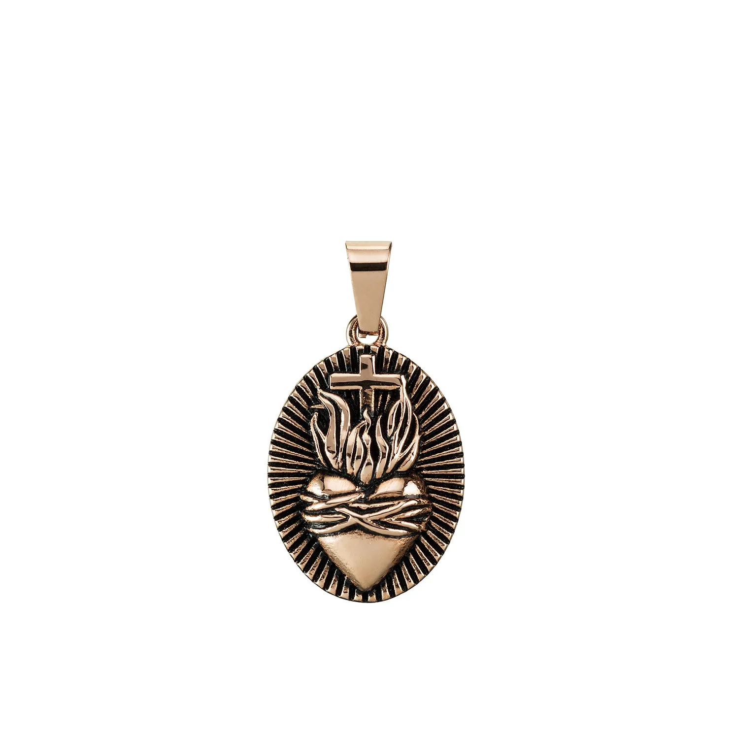 Sacred Heart Rosegold Pendant