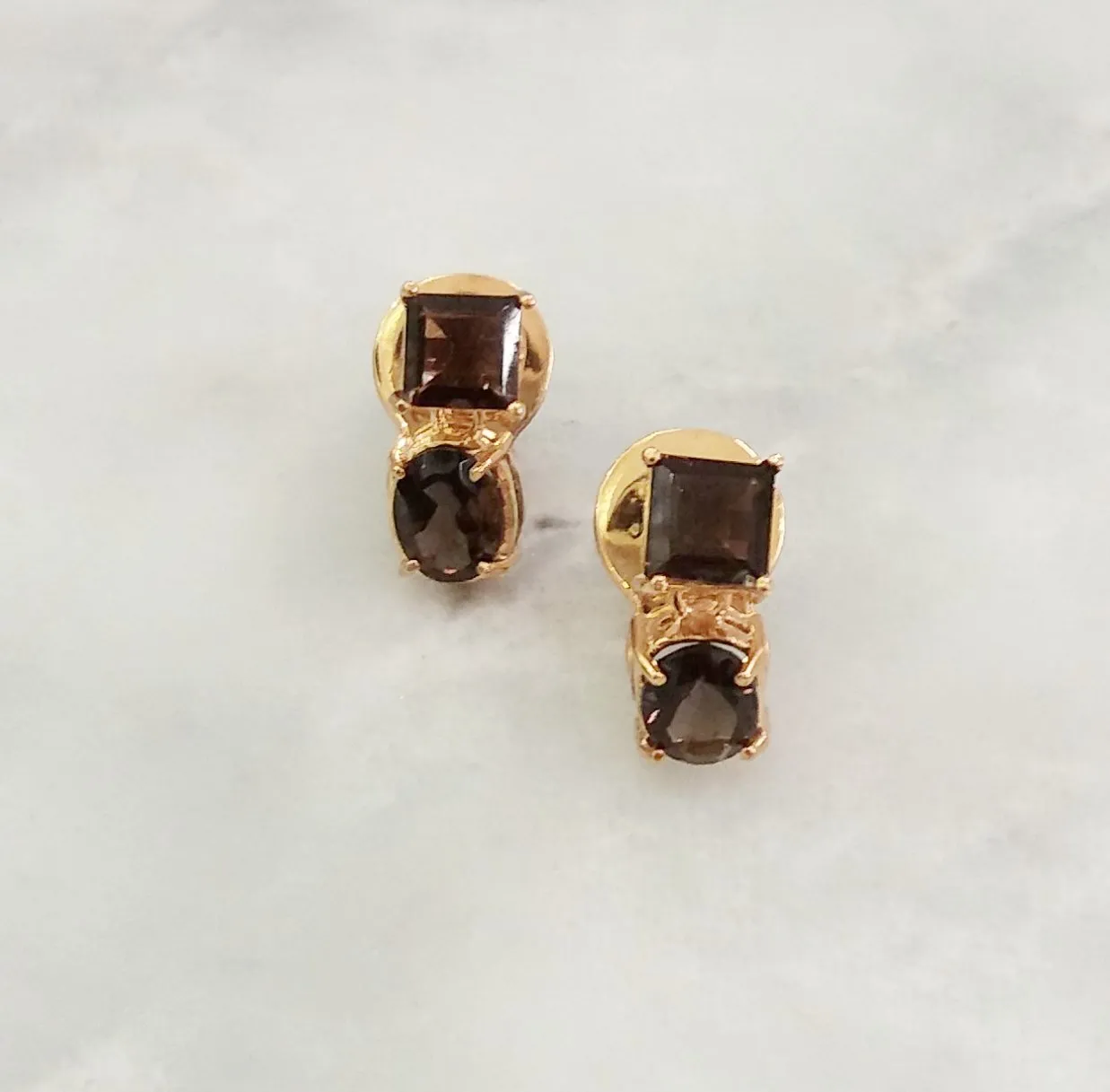 Smoky Quartz Separates Earrings