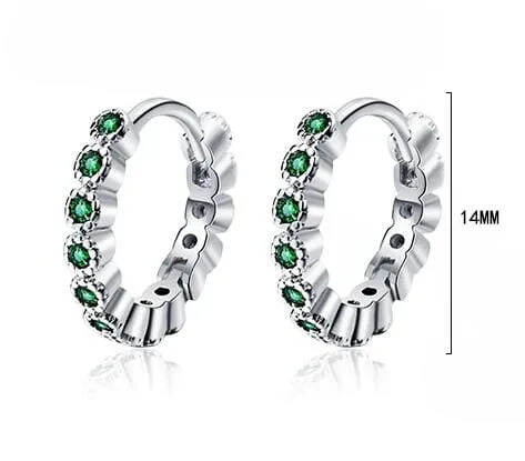 Sparkling Hoop Earrings