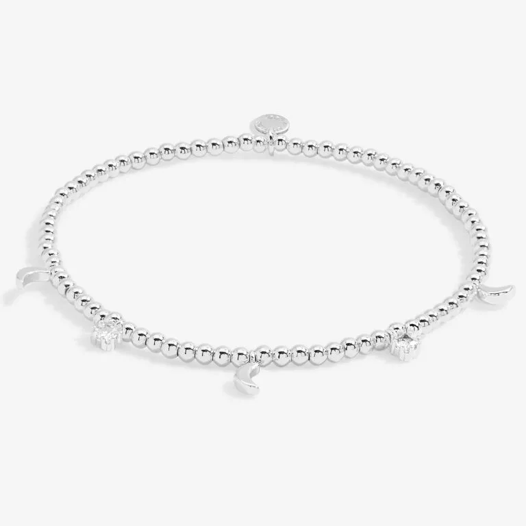 Stacks Of Style Moon Bracelet Set in Silver Plating