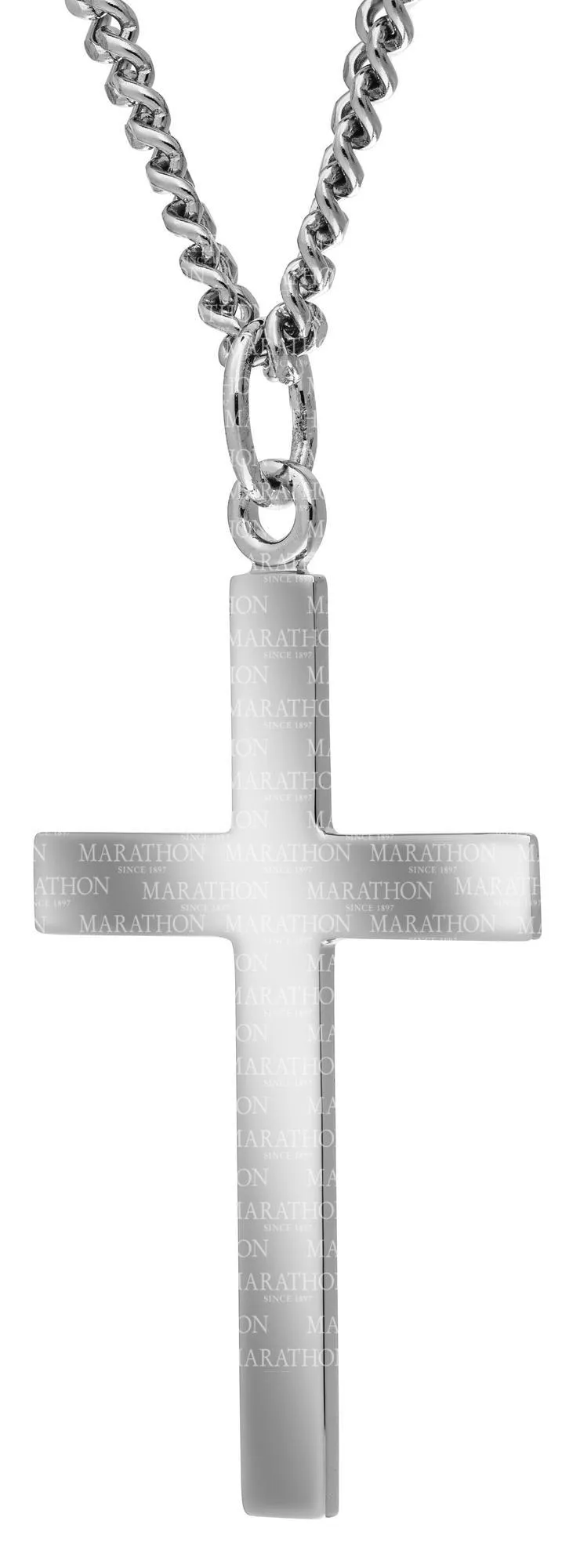 Sterling Silver Cross with Our Father Prayer