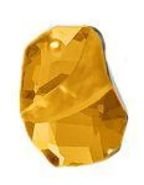 Swarovski 19mm Divine Rock Pendant - Topaz  (1pc)