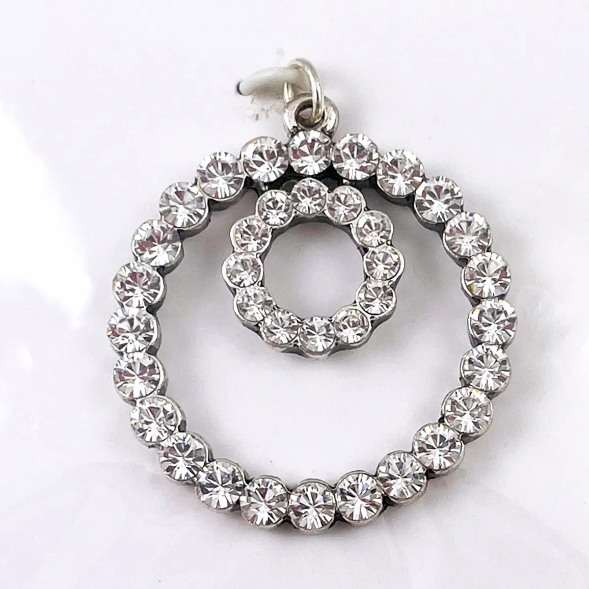 Swarovski Crystal Circle in Circle Pendant