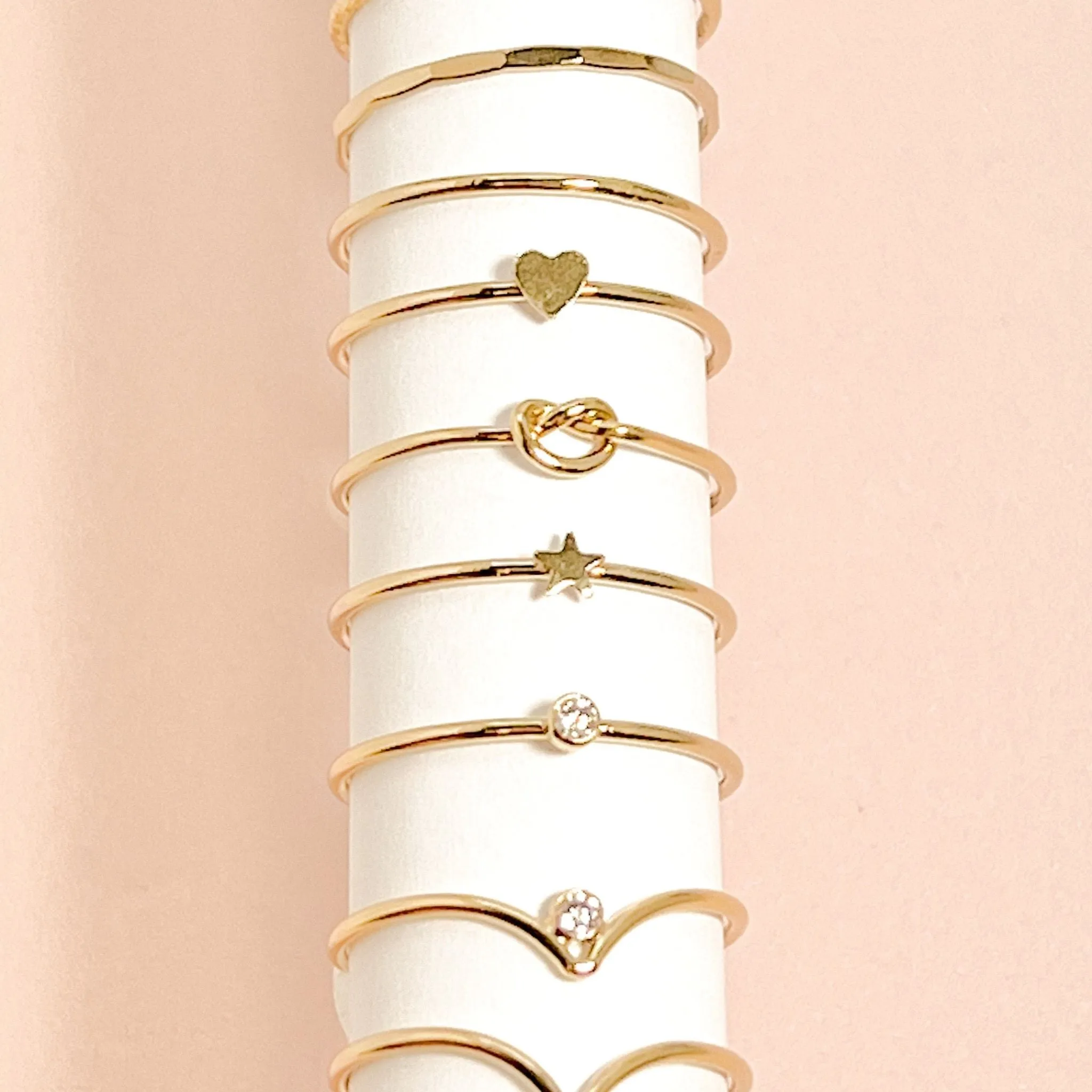 The Apex Gold Stacking Ring