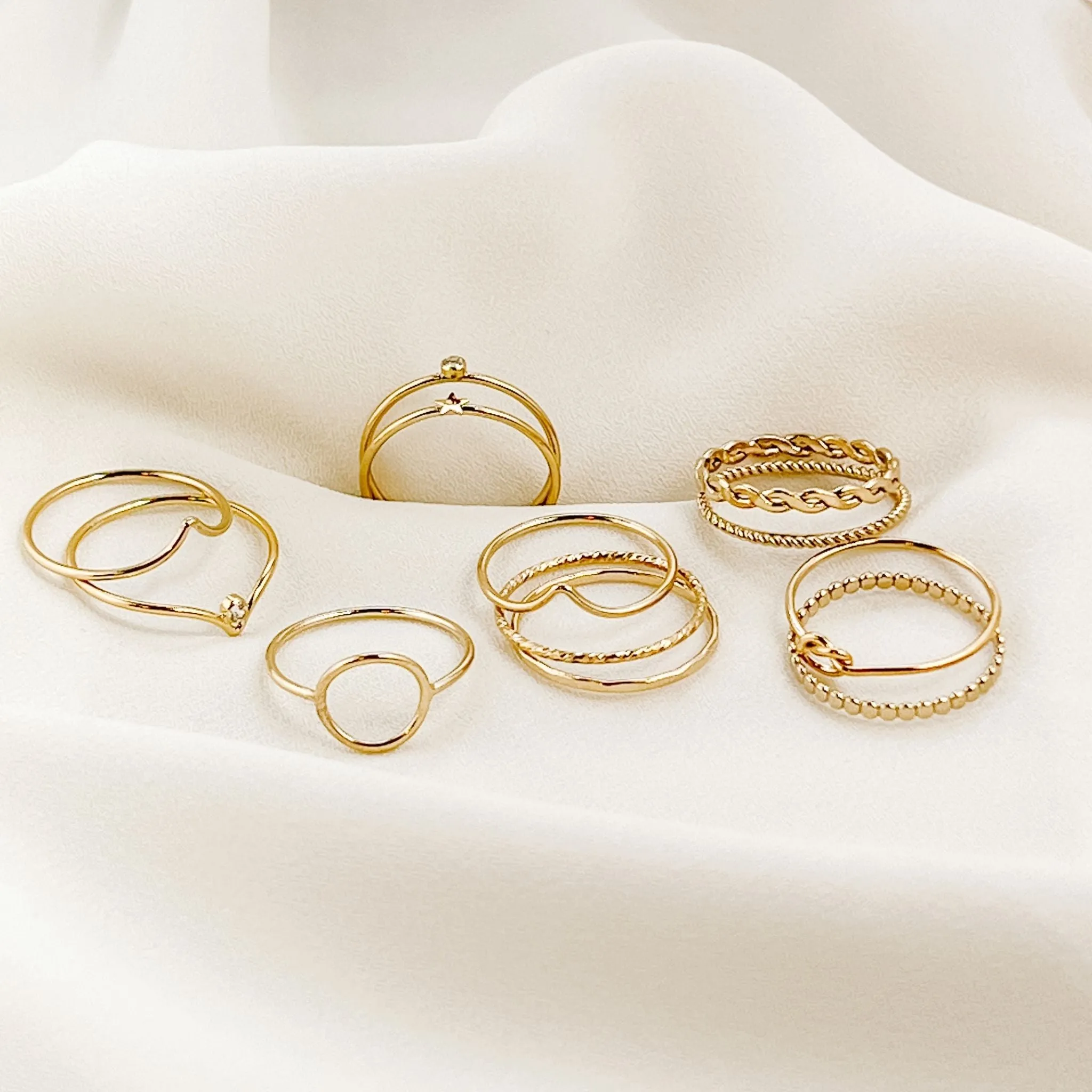 The Apex Gold Stacking Ring