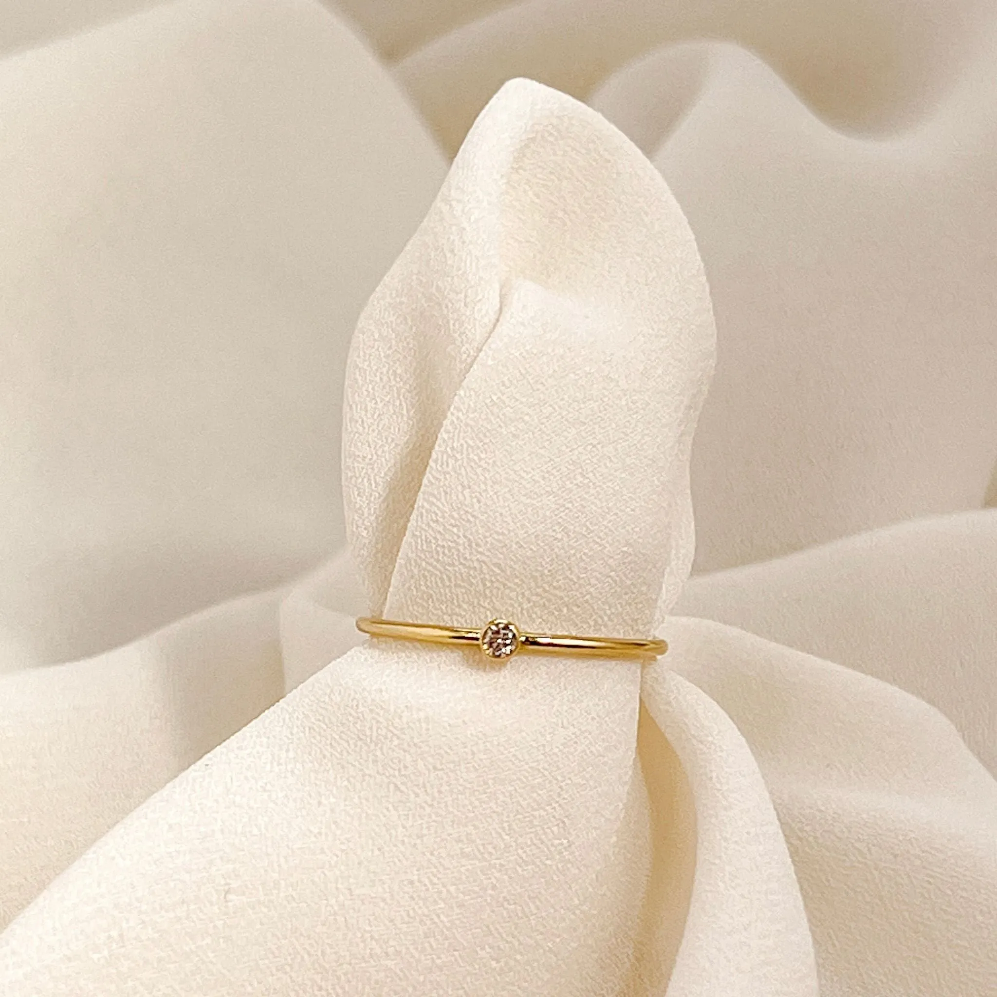 The Apex Gold Stacking Ring