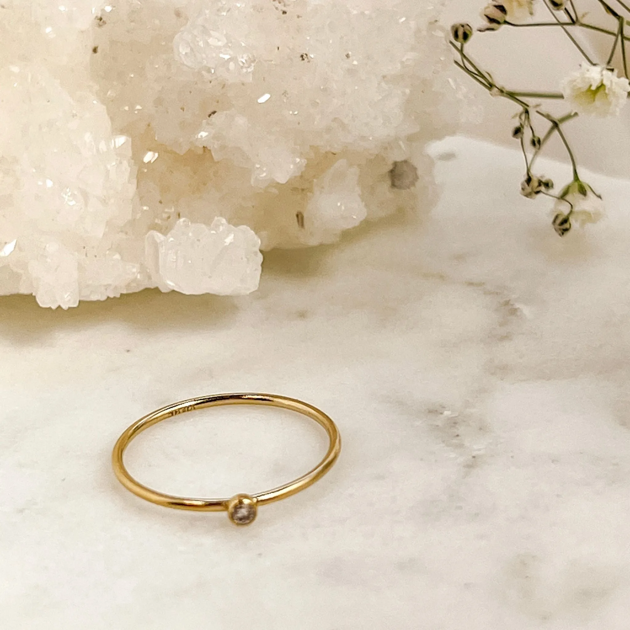 The Apex Gold Stacking Ring