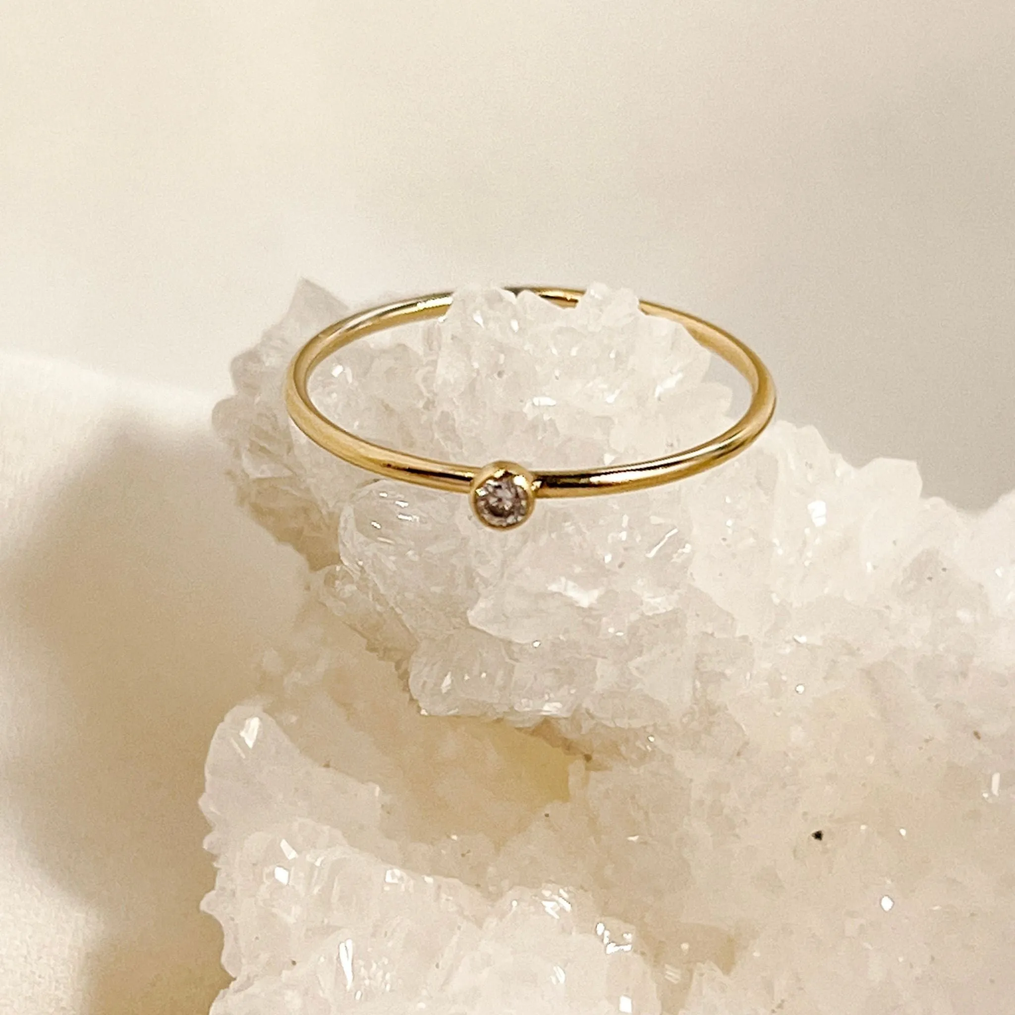 The Apex Gold Stacking Ring