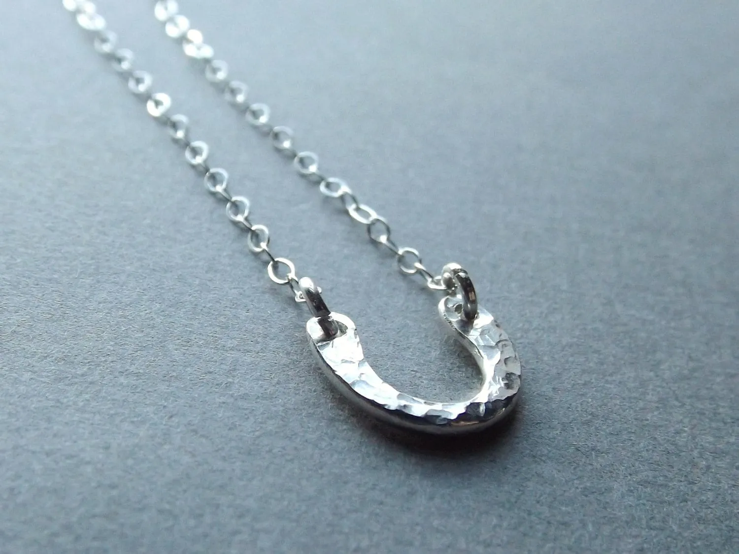 Tiny Horseshoe Necklace,Lucky Necklace,Minimalist Jewelry,Minimalist Necklace, Sterling Silver Necklace, Necklace, Minimalist Jewelry, Lucky