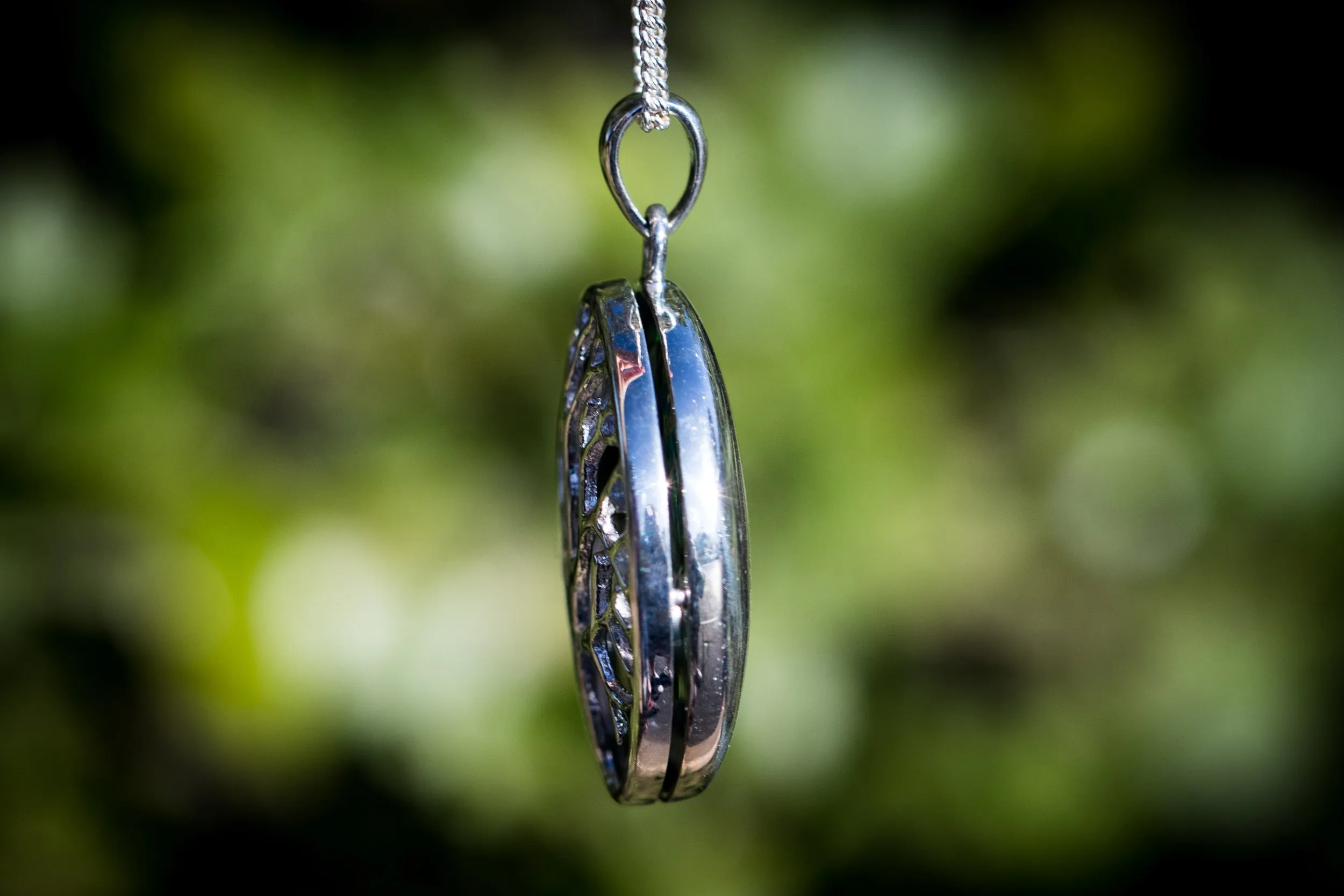 Tree of Life Locket with Opal and Cremains