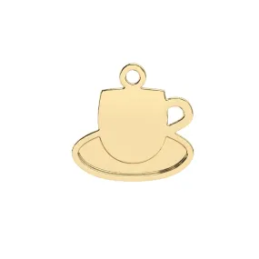 Vanessa's Coffee Cup Charm | 10k Yellow Gold