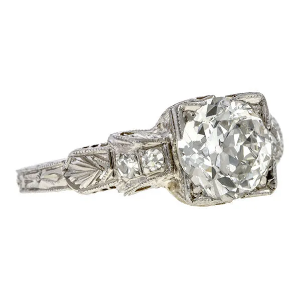 Vintage Engagement Ring, TRB 1.35ct.