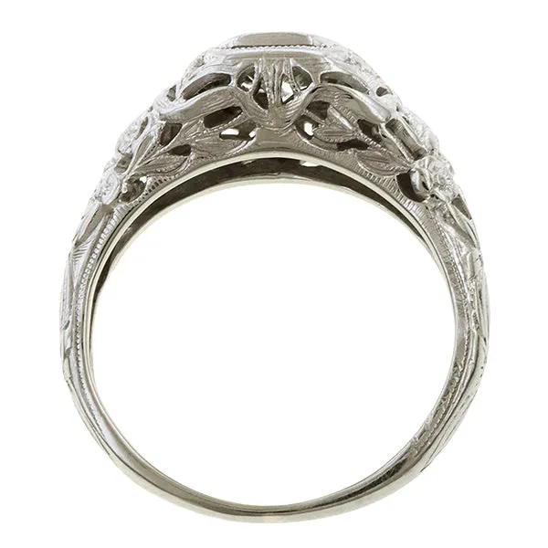 Vintage Filigree Diamond Ring, TRB 0.35ct.