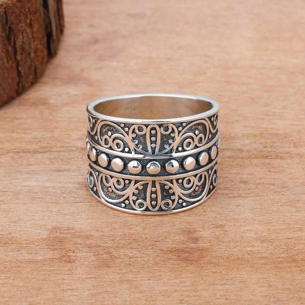 Vintage Style Female Wide Rings