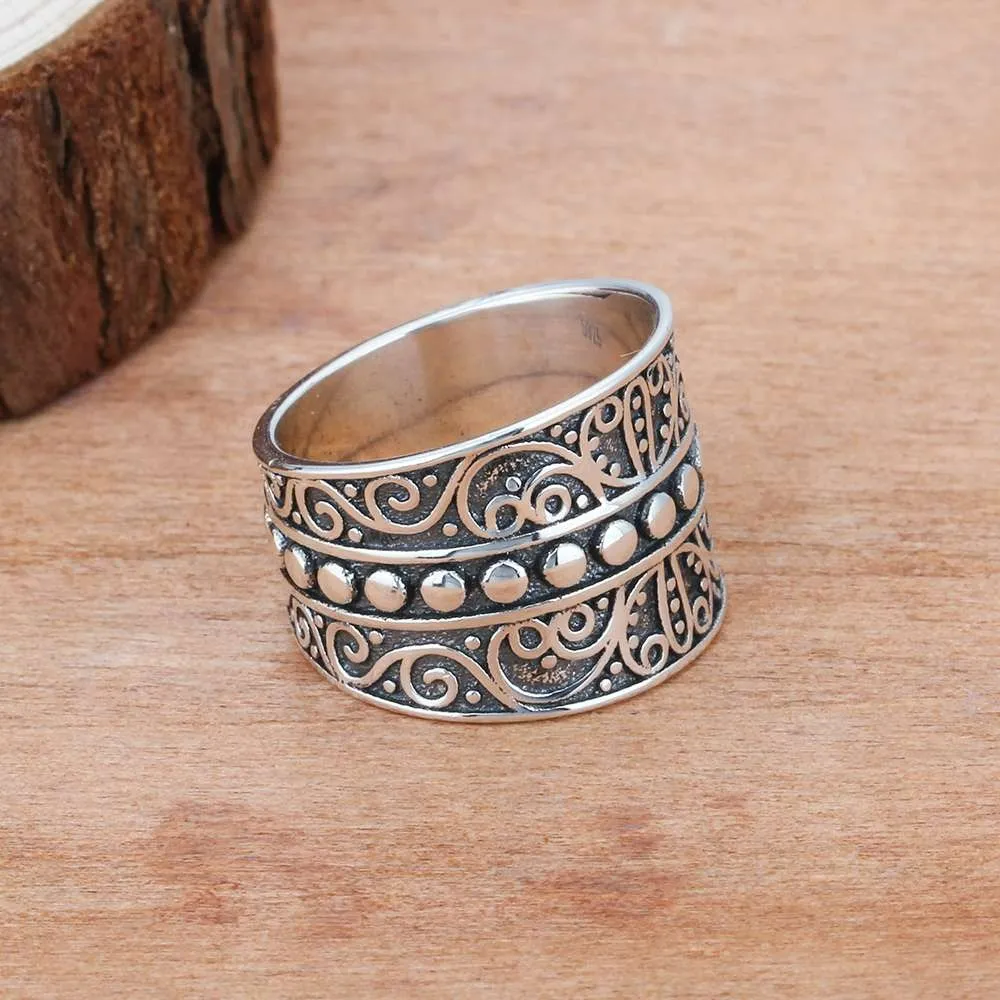 Vintage Style Female Wide Rings