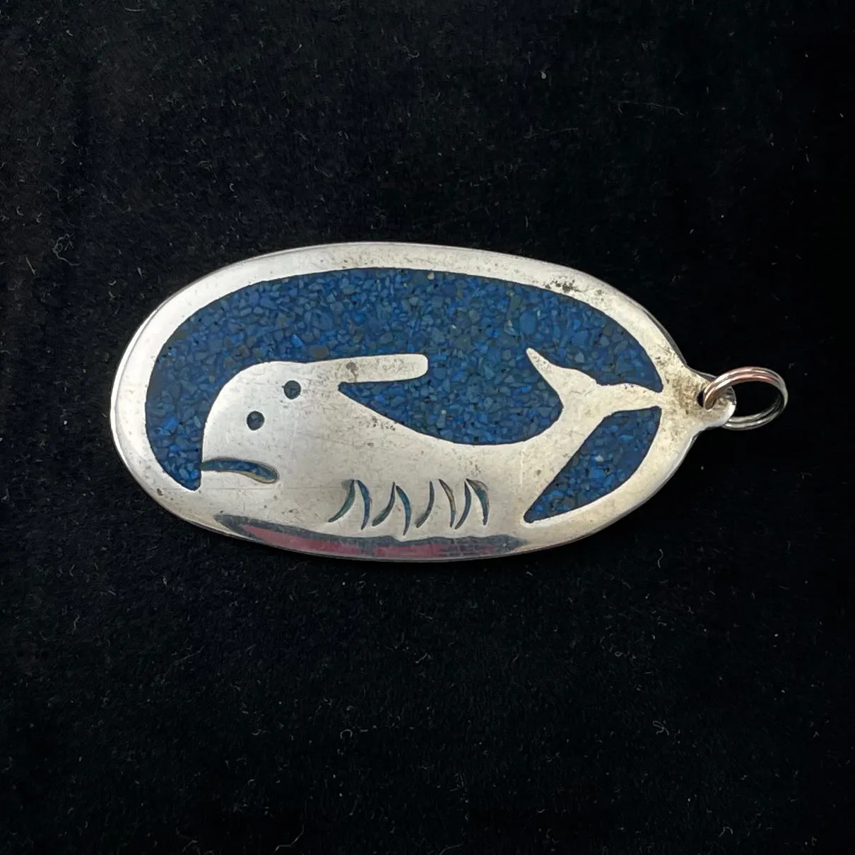 Whale Pendant Mexican Alpaca