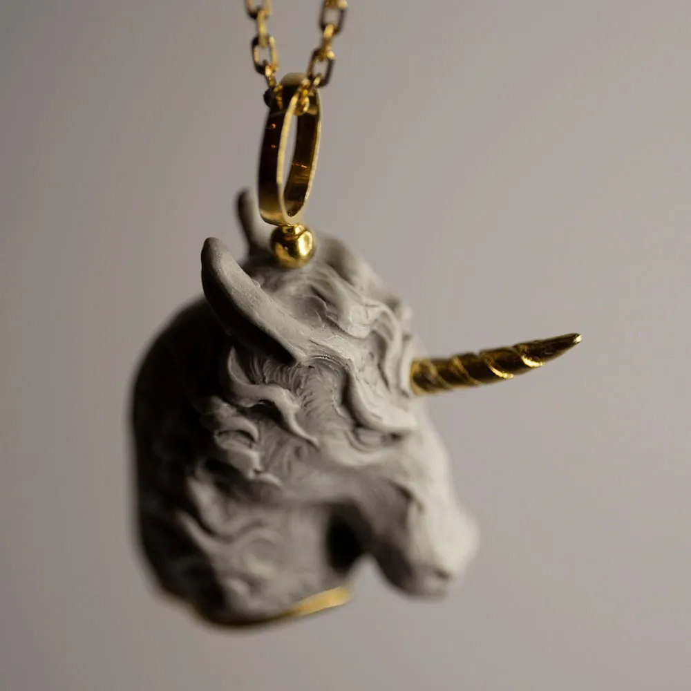 White Unicorn pendant