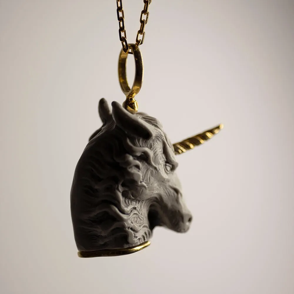 White Unicorn pendant