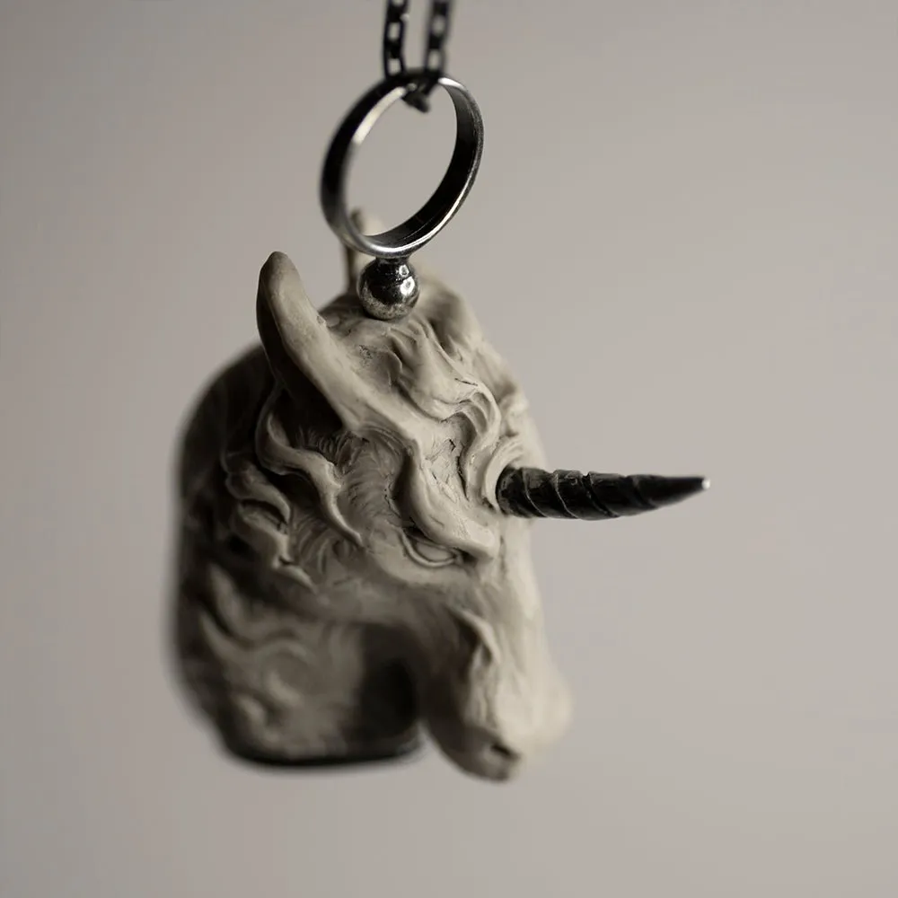 White Unicorn pendant