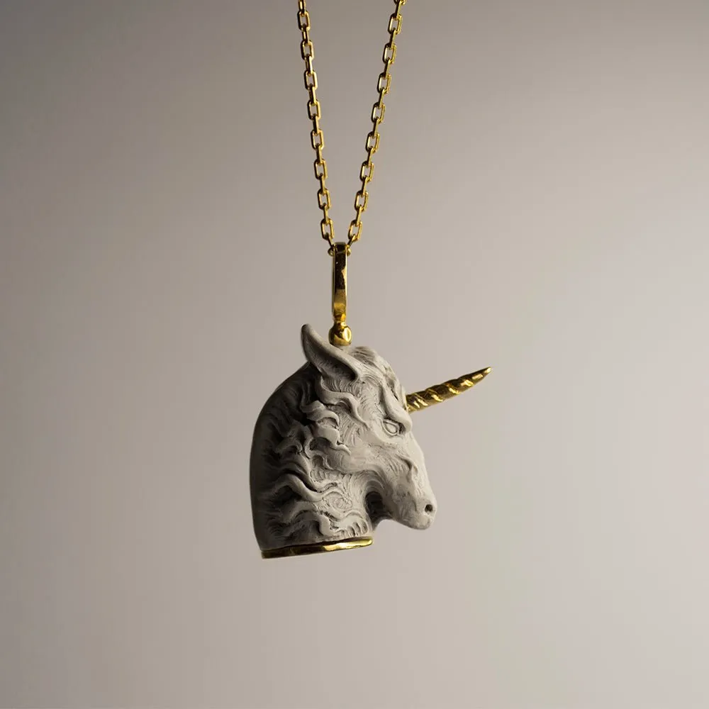 White Unicorn pendant