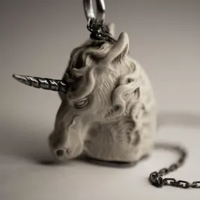 White Unicorn pendant