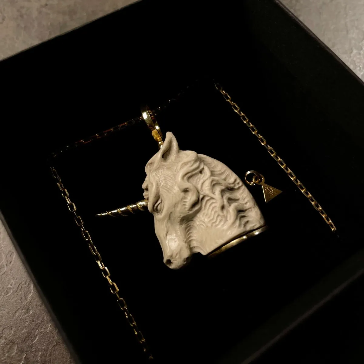 White Unicorn pendant