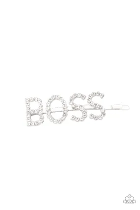 Yas Boss! White Hair Clip